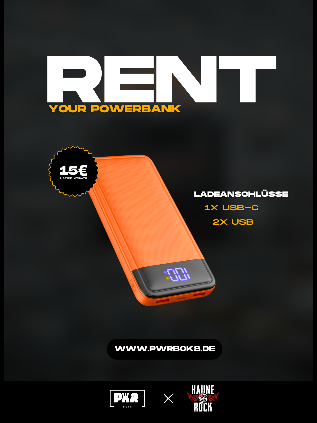 Haune Rock 2026 Miete deine PWRBANK! Ladeflatrate – Bild 3
