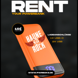 Haune Rock 2026 Miete deine PWRBANK! Ladeflatrate